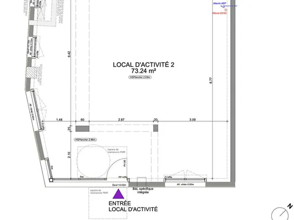 ANGERS HAUTS DE SAINT-AUBIN LOCAL COMMERCIAL D'ANGLE NEUF DE 73 M²