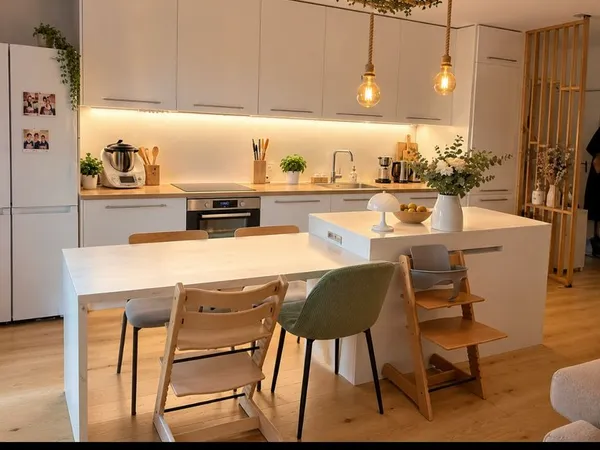 Apparemment 3 pièces, 22 m² de terrasse, cave et parking