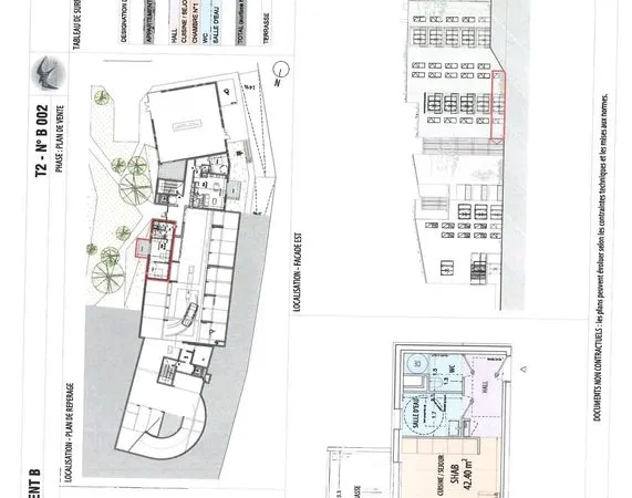 T2 neuf à 159000 euros à Ajaccio de 42.4 M2 avec terrasse de 8m2+place de parking privée