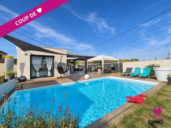 Maison contemporaine avec piscine chauffée - Cornebarrieu