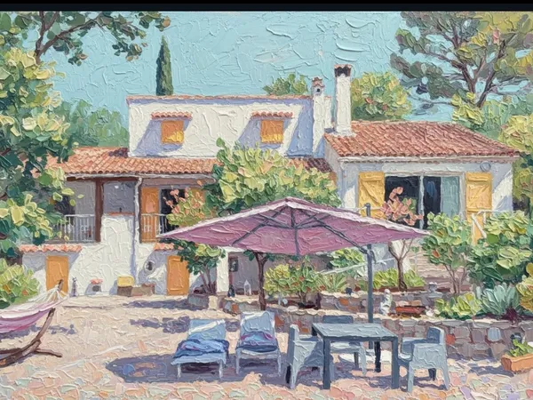 Maison avec piscine, studio et dependances ecrin de verdure