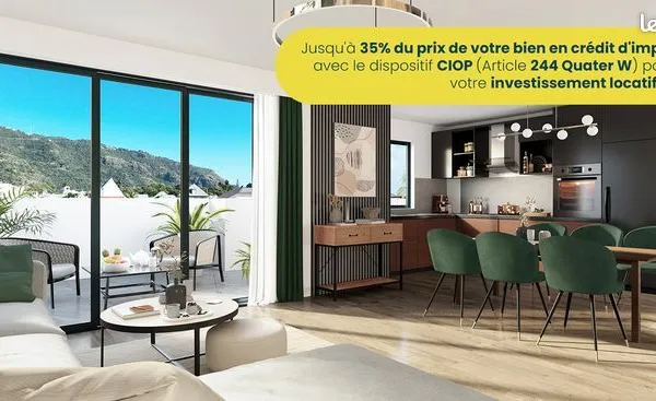 Appartement - 3 pièces - Saint-Denis à 2 min a pied du Jardin de l'Etat