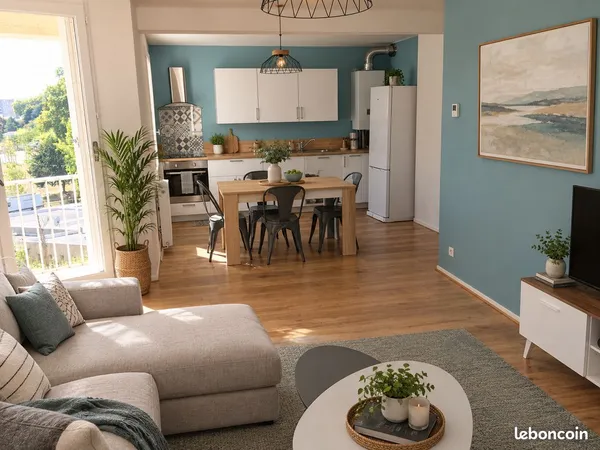 Appartement T4 78 m² avec parking et balcon