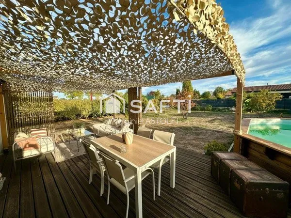 POUCHARRAMET - Jolie maison contemporaine de plain-pied sur une parcelle de 613 m2
