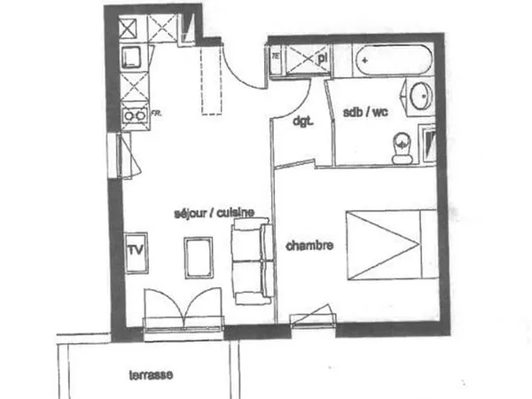 Appartement 2 pièces 36 m²