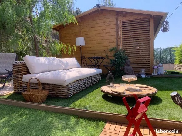 Chalet avec jardin privatif vue mer