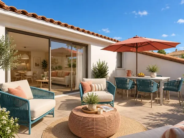 -T4 EN DERNIER ÉTAGE AVEC GRANDE TERRASSE A 200M DE LA PLAGE