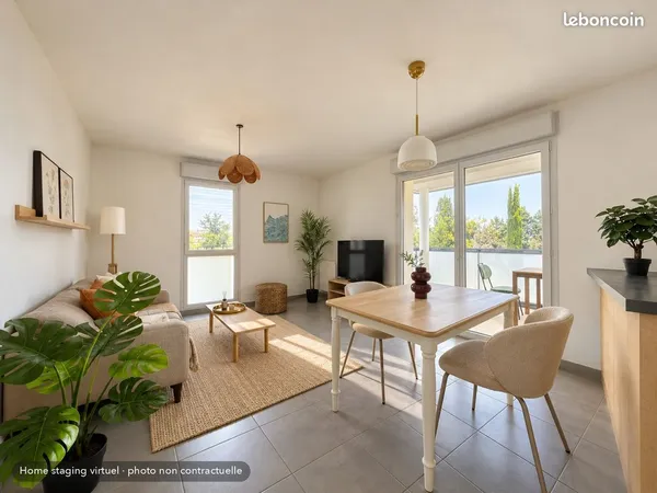 T3 de 57 m² avec balcon et box fermé, Toulouse Croix-Daurade