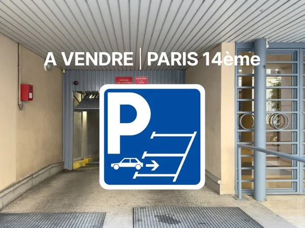 Vends une place de parking - Rue Liancourt - 75014