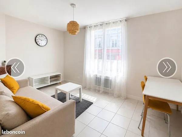 T2 lumineux 37m2 meublé
