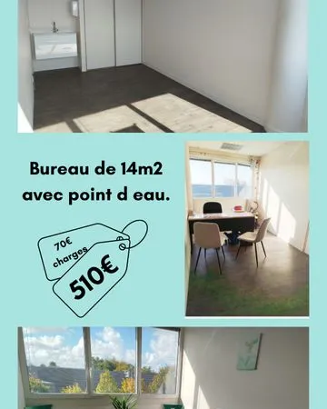 Bureau (à partager) à louer