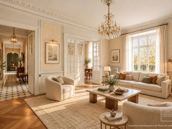 LYON 6, BD DES BELGES, 202.95m² + T2 + CHAMBRE SERVICE + GARAGE