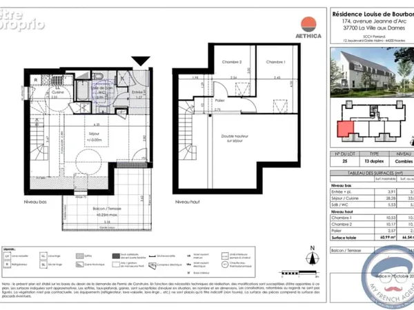 Immeuble de type duplex à acheter à La Ville-Aux-Dames