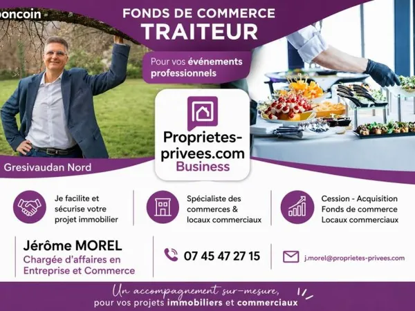 Fonds de commerce traiteur 100 m²