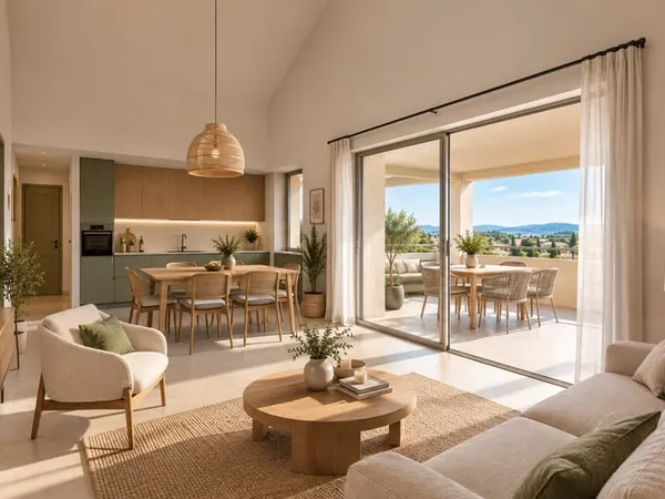 - T3 EN DERNIER ETAGE AVEC TERRASSE - CENTRE ROGNES