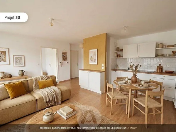Appartement 2 pièces 45 m²
