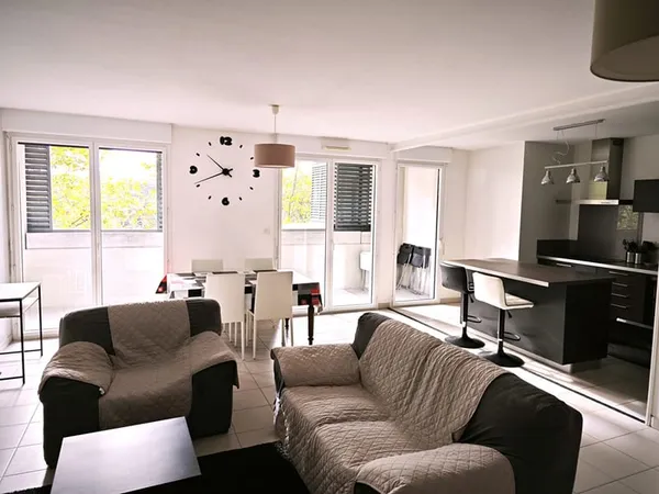 APPARTEMENT TYPE 4 MEUBLE 2 TERRASSES PARKING DOUBLE COUVERT TOULOUSE SAINT AGNE PARC NIEL