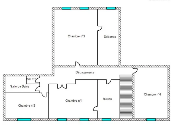 Maison de ville 6 pièces 150 m²