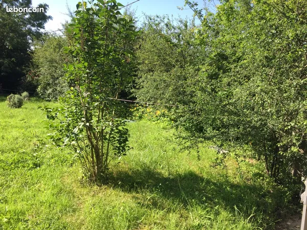 TERRAIN CONSTRUCTIBLE + petit CHALET + dépendances