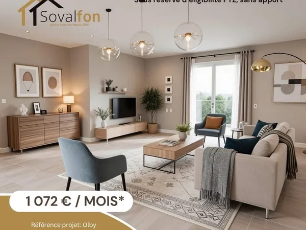 Projet de construction à Olby (63) Maison 98 m2 prête à dé