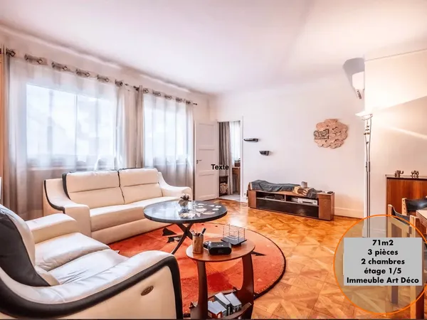 Appartement 3 pièces 71 m²