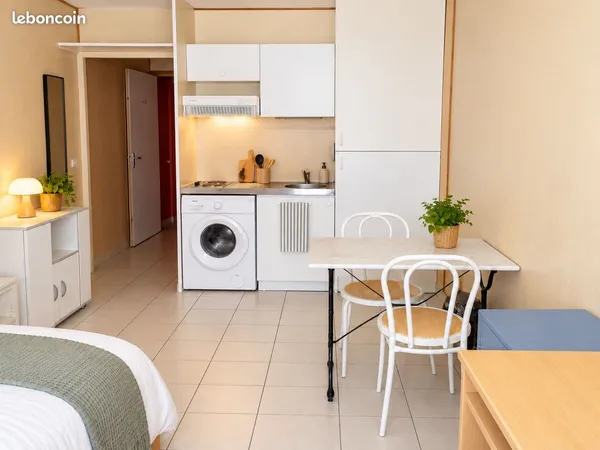 Studio meublé 21 m² — Résidence Cardinal — La Rochelle