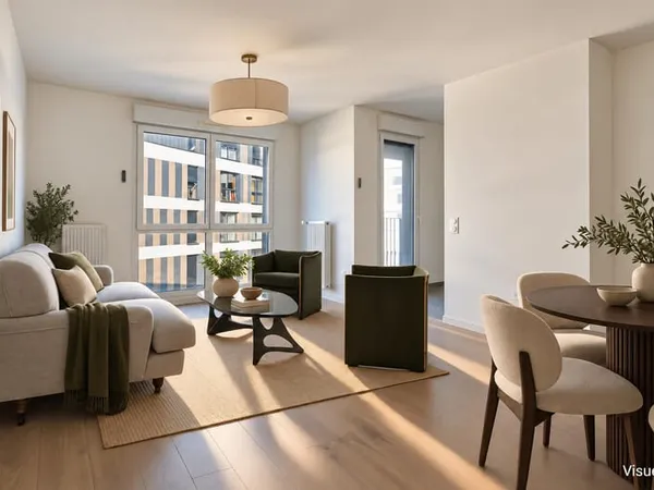 Appartement neuf avec loggia et balcon au dernier étage