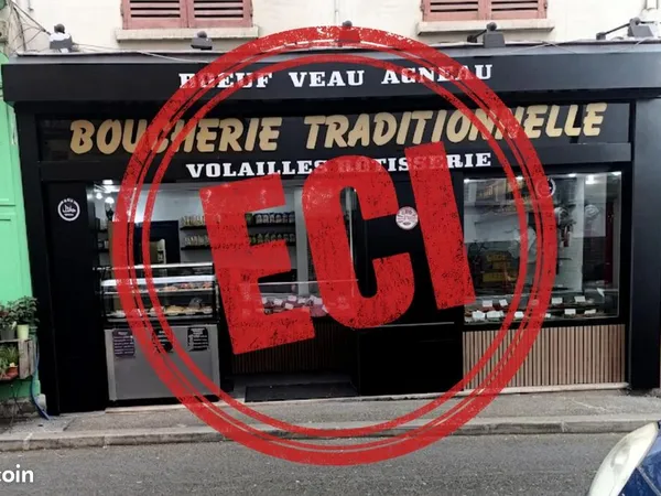 Fonds de commerce boucherie 55 m²