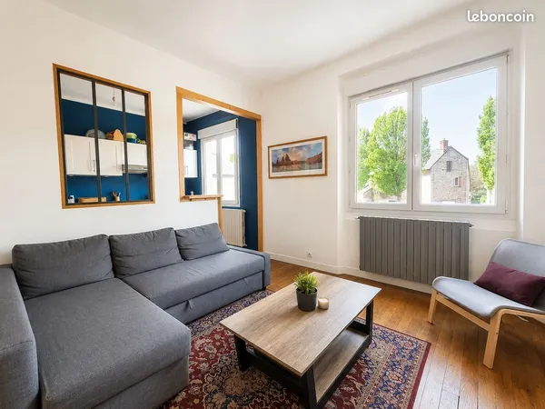 T2 lumineux traversant - 40 m² - Saint-Hélier / Landry