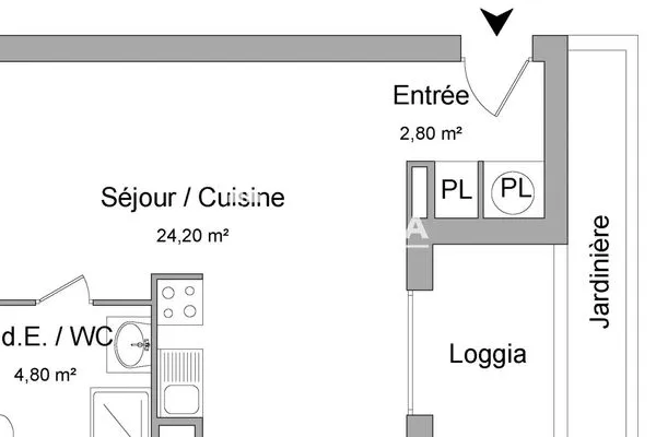 Appartement 1 pièce 32 m²