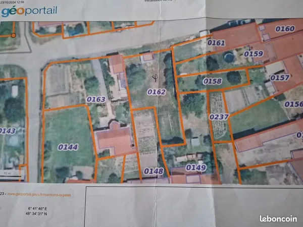 Terrain de 665 m2