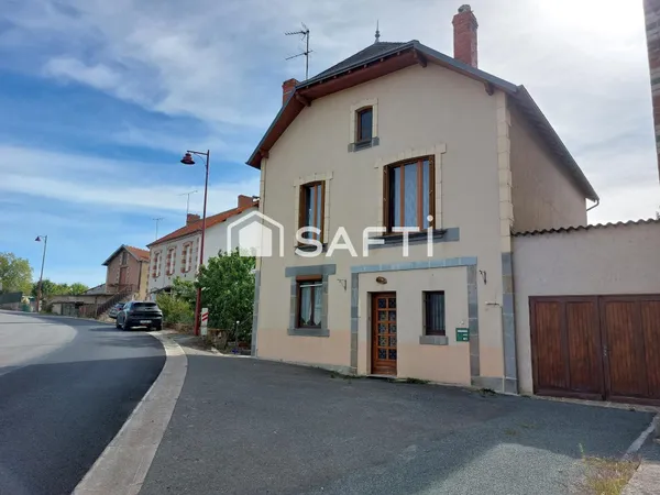 Maison avec jardin, à 6 km de Boussac.