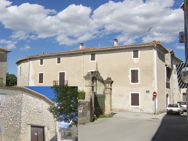 Maison 18ème en pierre avec grande garage St Chaptes
