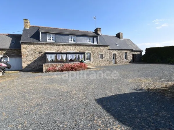 Maison en pierre avec grand terrain
