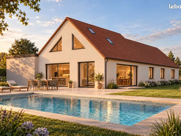 Beuzeville - Maison à construire 125 m², 4 chambres, terrain 993 m²