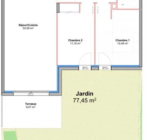 Appartement T3 BRS