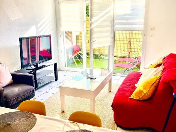 T2 42m2+10m2terrasse fermée en rdc