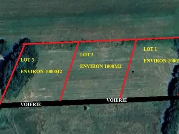 Terrain 1000 m²