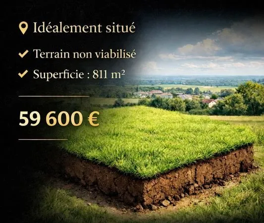 Terrain 811 m² Petit-Caux