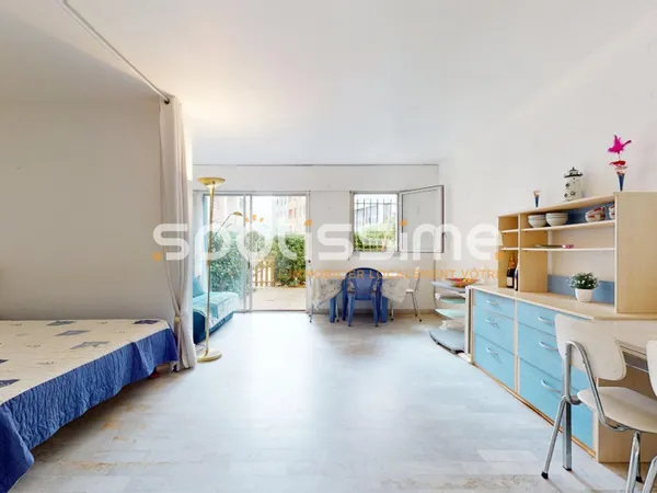Appartement en rez-de-jardin 1 pièce 33 m²