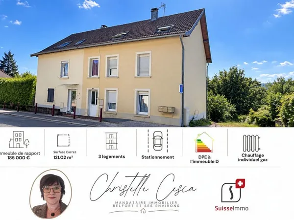 ANDELNANS - Maison de rapport ? 3 appartements loués ? Idéal investisseur