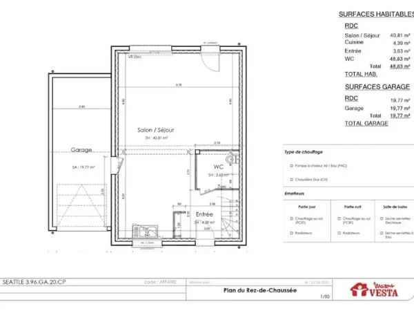 Maison neuve 5 pièces 96 m²