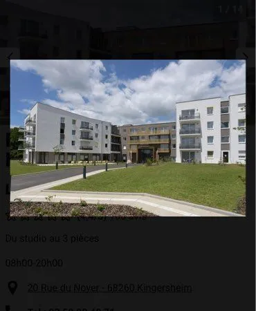 Vend appartement T2 meublé dans résidence sénior