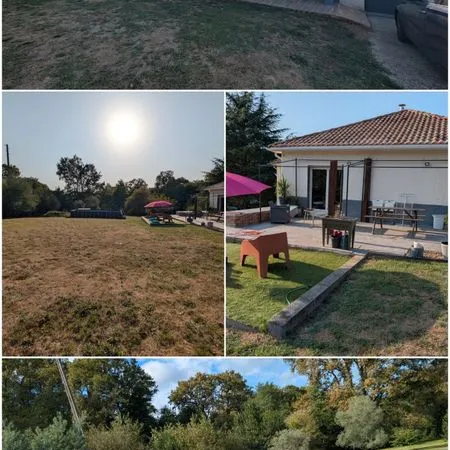 Maison plain pied et jardin