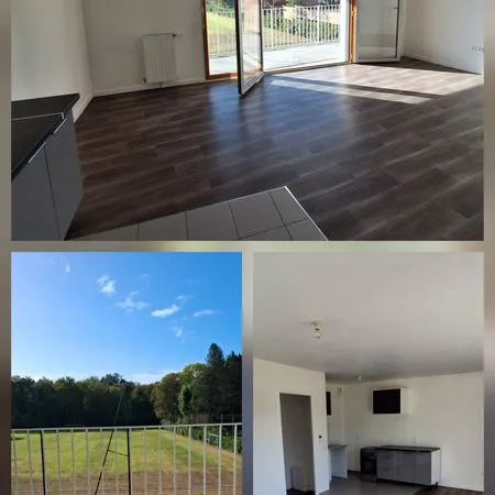 F3 au 2ème étage Sud-Ouest, au calme vue sur le Bois de la Grange, sans vis à vis avec belle terrass