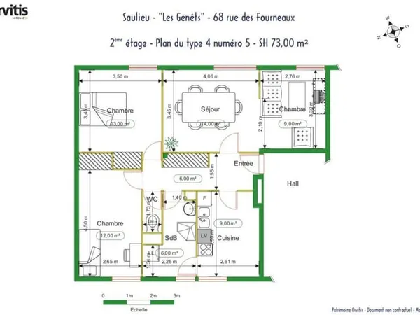 À louer - Appartement T4 à Saulieu