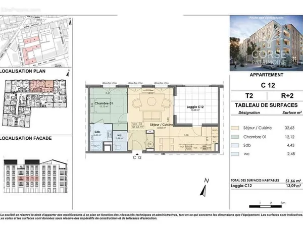 Appartement 2 pieces 51,66m2 - propriano