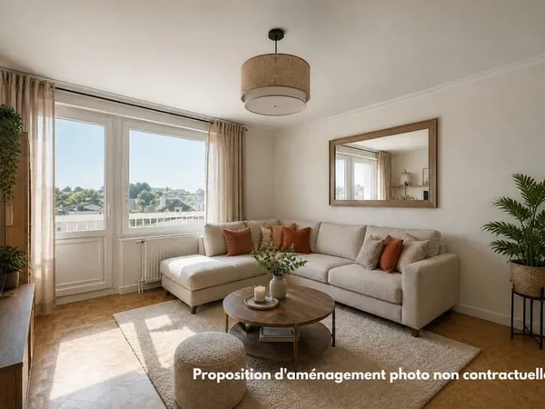 Appartement T3 rénové dans petite résidence calme et sécuris