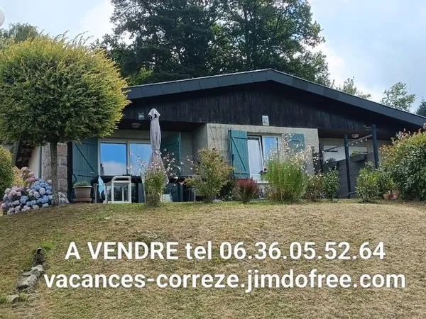 Pavillon avec vue et terrain au calme en Corrèze