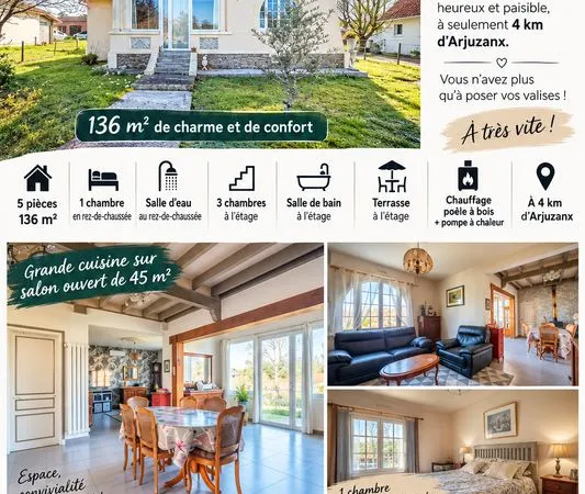 Vente maison atypique dans le sud ouest